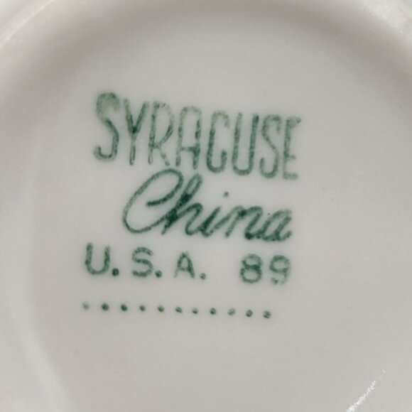 Vintage Syracuse China Ceramic Diner Coffee Mug Stencil Floral Design USA 89 - Picture 7 of 7